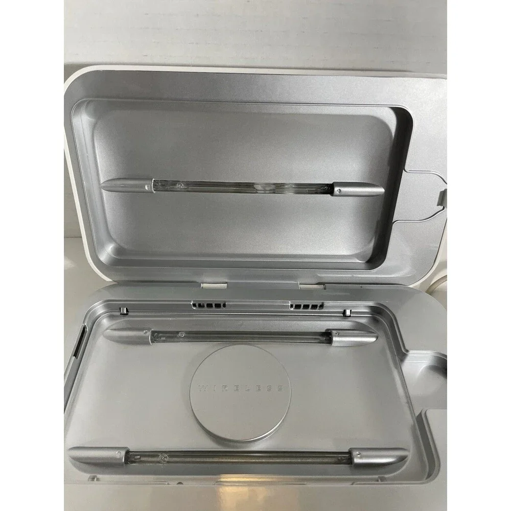 PHONESOAP 3 UV Cell Phone Sanitizer Cleaner & Dual Universal Charger White 600W